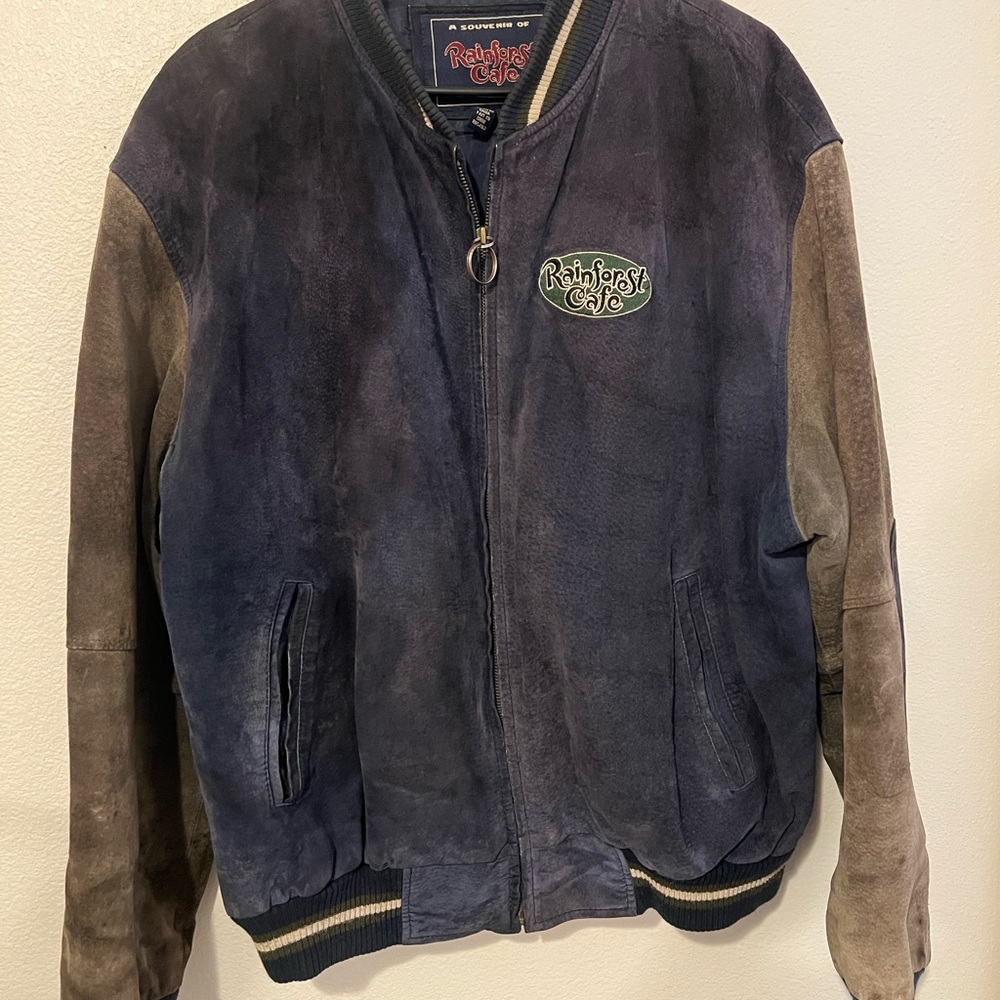 Vintage Rainforest cafe Orlando Suede Men’s Jacket Size L